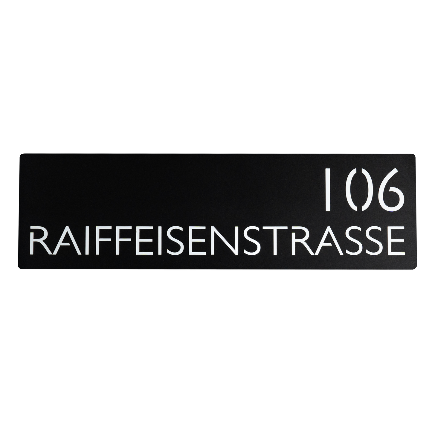 Hochwertiges rechteckiges Straßenschild