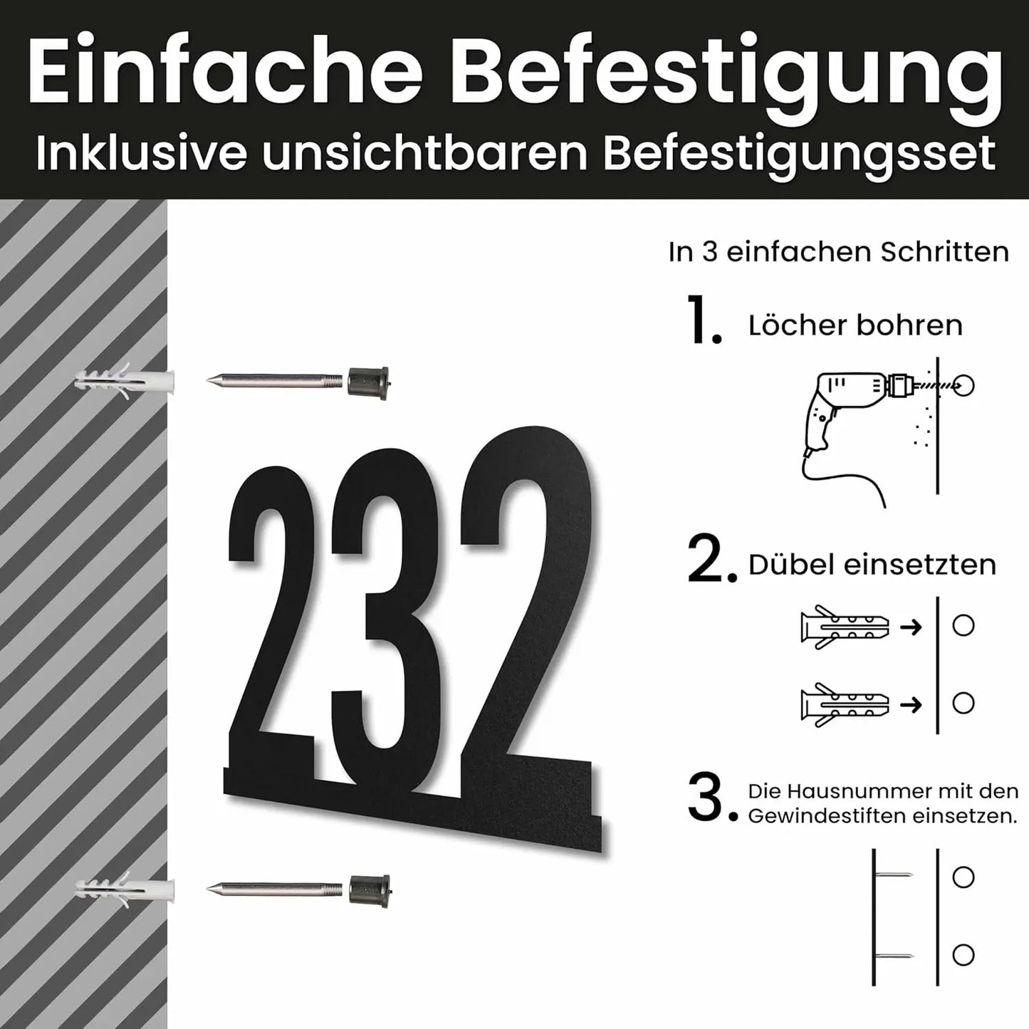 Hausnummer auf Linie WesterWerk