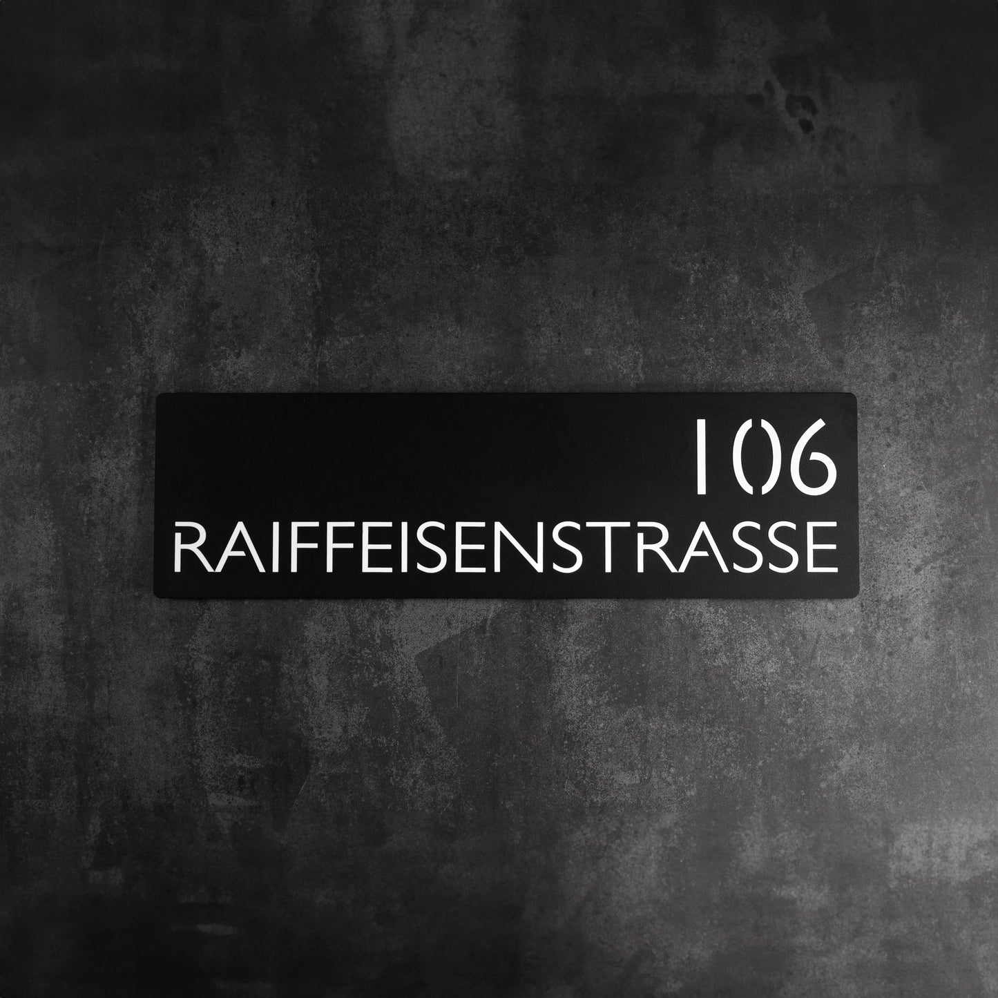 Hochwertiges rechteckiges Straßenschild