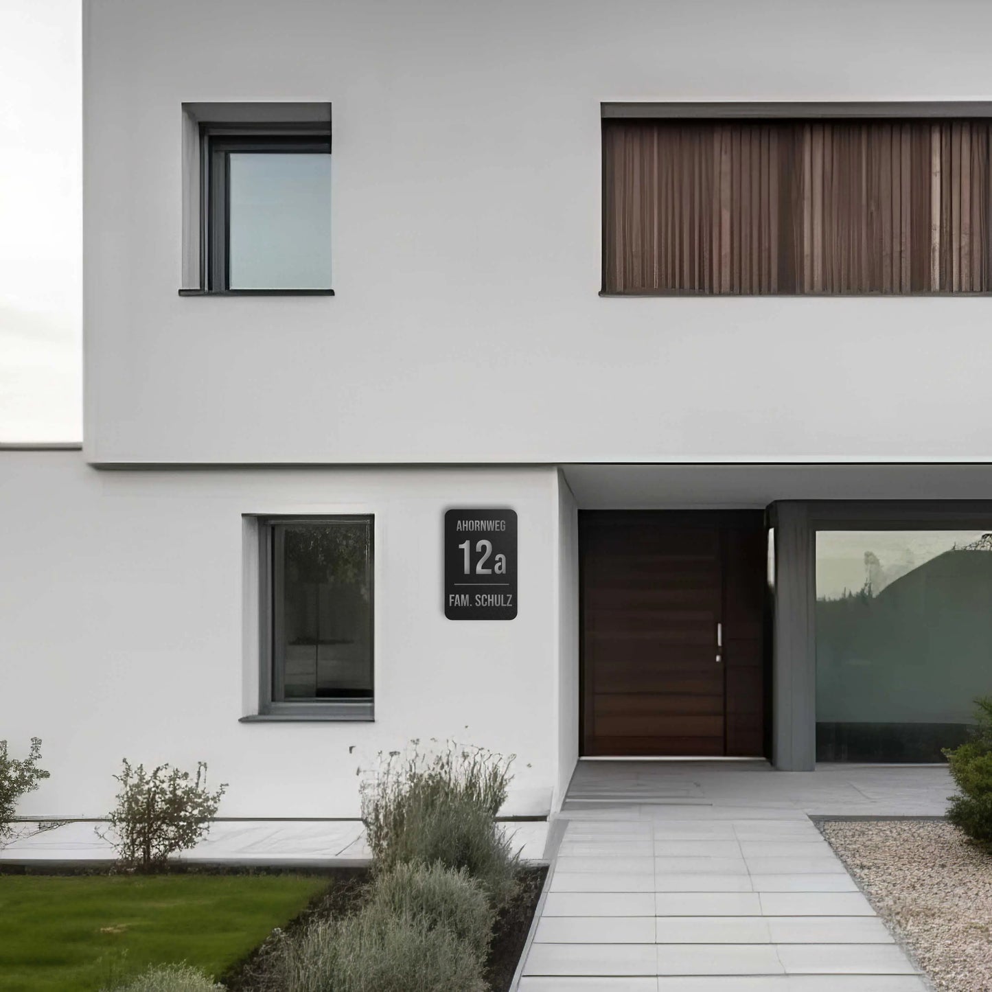 3-zeiliges Hausnummernschild (Hochkant) WesterWerk