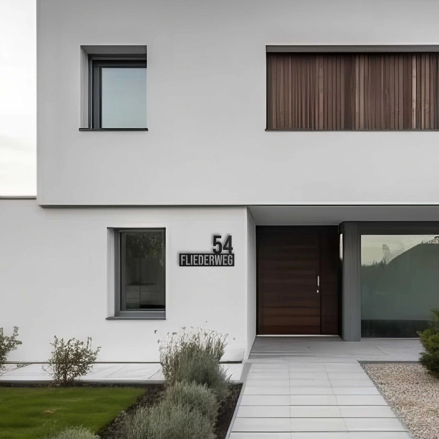 Straße mit Hausnummer WesterWerk