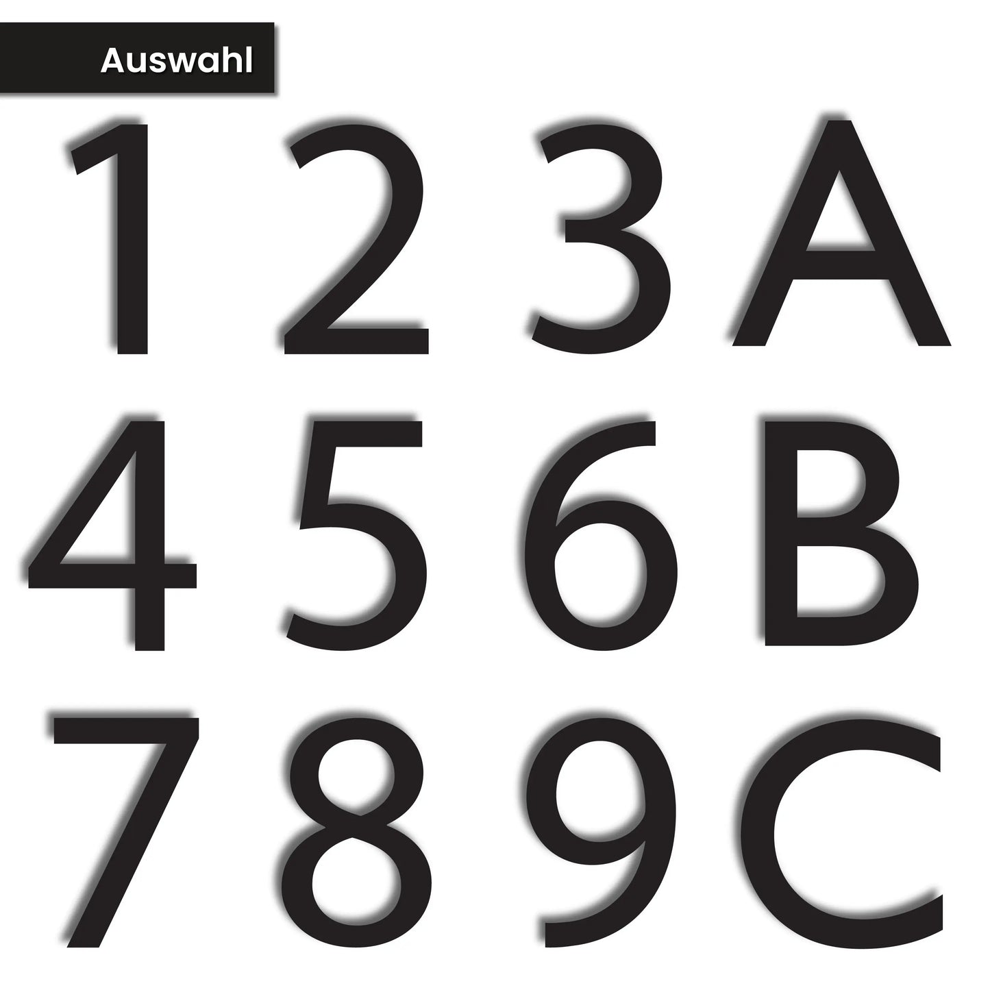 Moderne Hausnummer WesterWerk