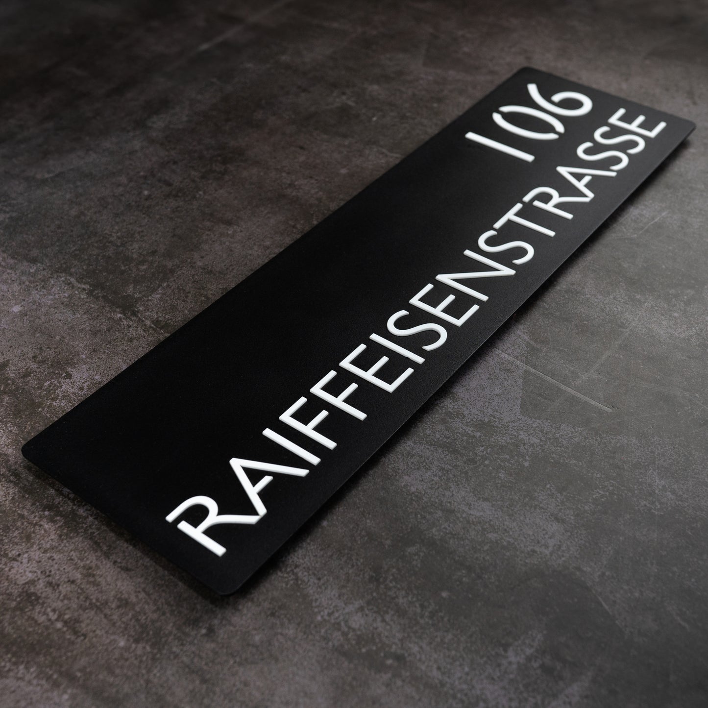 Hochwertiges rechteckiges Straßenschild