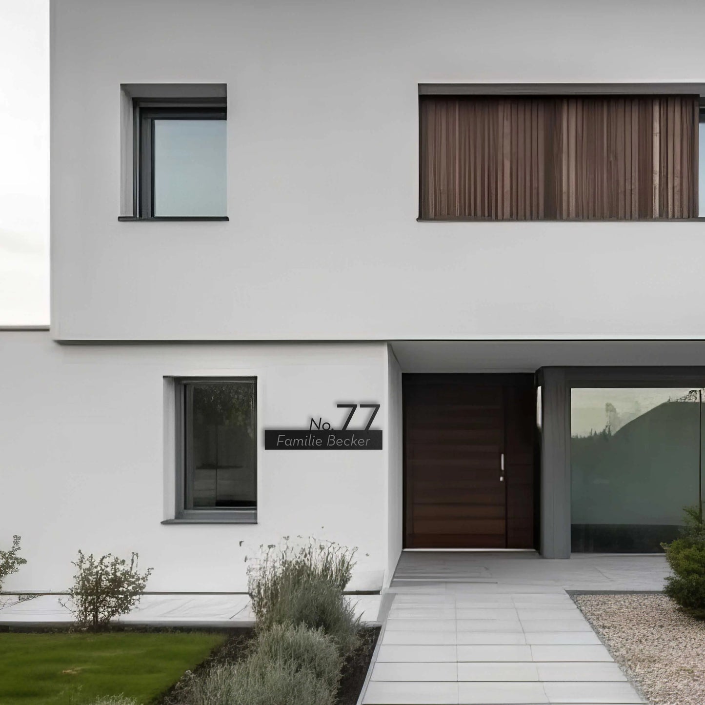 Moderne Nummer auf Straße WesterWerk