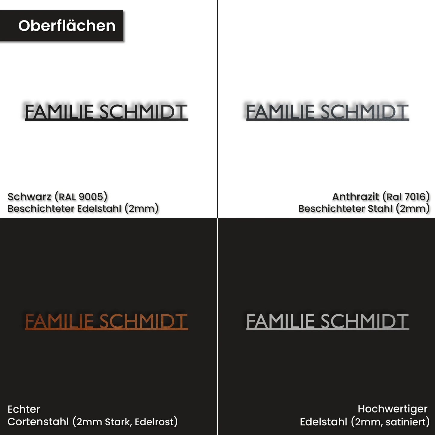 Modernes Einzeiliges Straßenschild WesterWerk