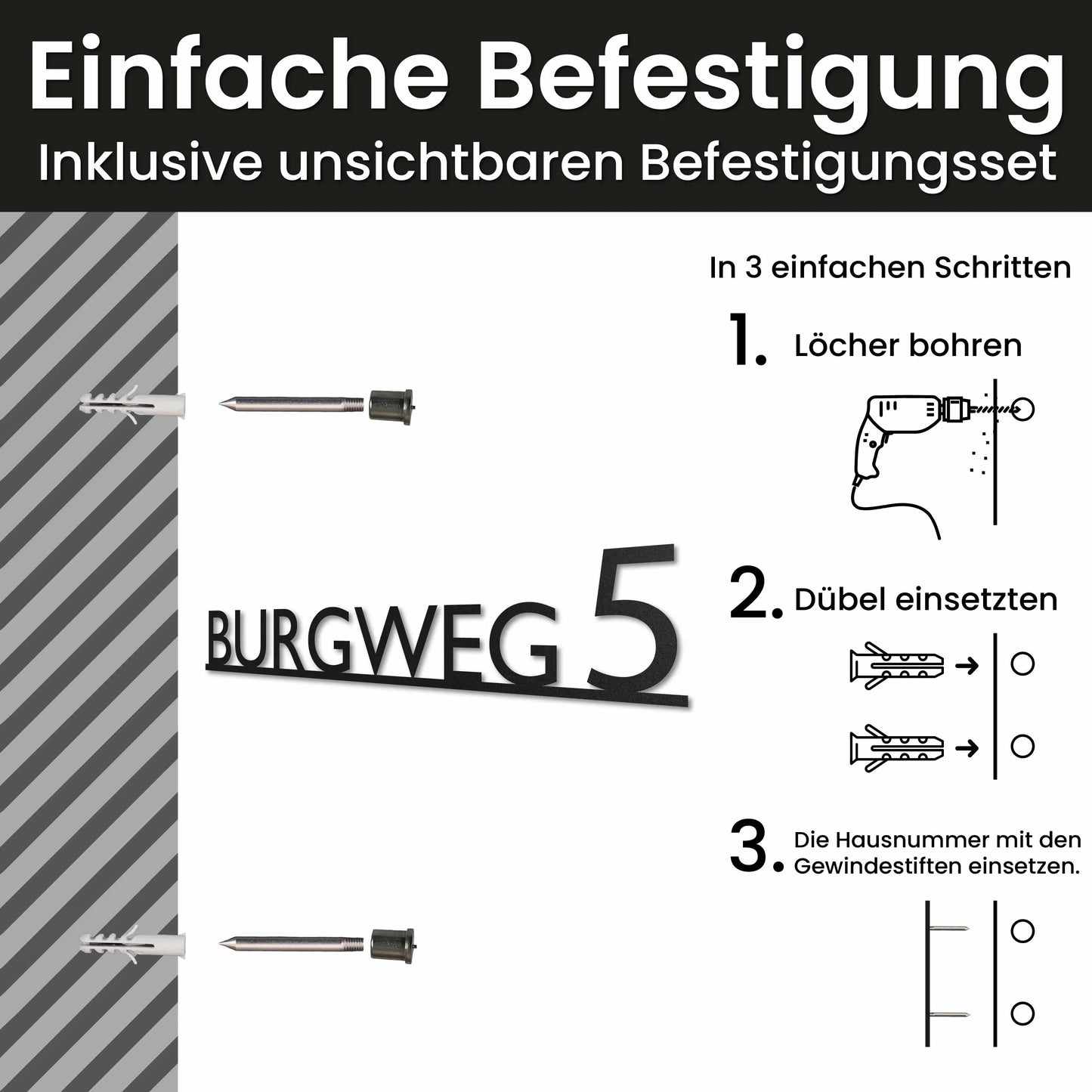 Modernes Einzeiliges Straßenschild WesterWerk