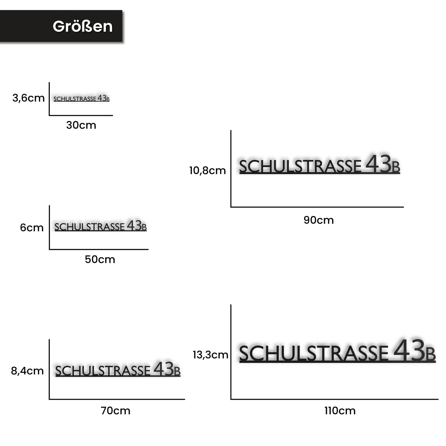 Modernes Einzeiliges Straßenschild WesterWerk