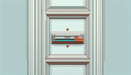 diskreter eingangsbereich mit ring doorbell und modernem klingelschild aus edelstahl an weisser wand