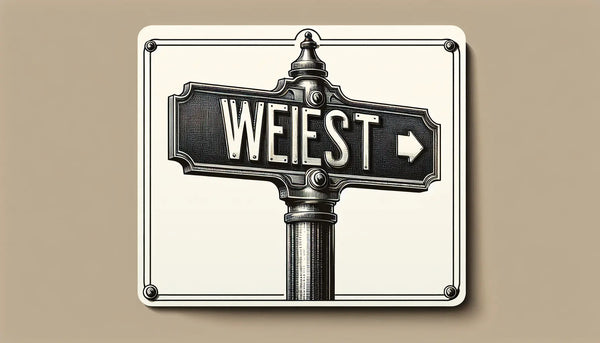 Reduziertes klassisches Straßenschild als technische Zeichnung auf hellem Hintergrund mit Schraubenakzent