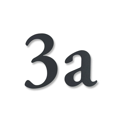 Klassische Hausnummer – Edelstahl Anthrazit RAL 7016