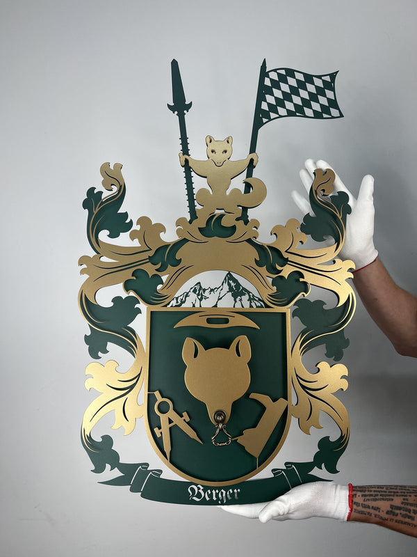 Familienwappen farbig