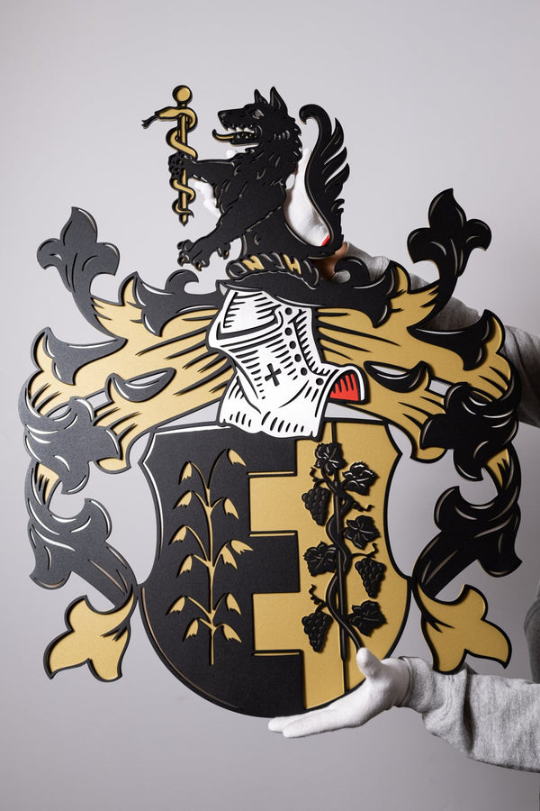 Familienwappen schwarz-gold