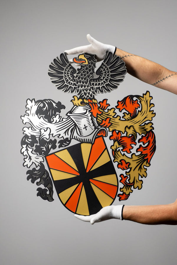 Familienwappen mit Adler
