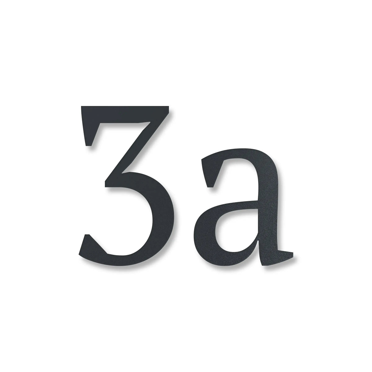 Zeitlose Hausnummer – Edelstahl Anthrazit RAL 7016